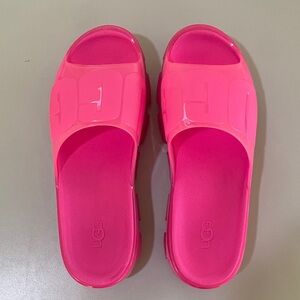 UGG Jella Clear Platform Slip-On Slides